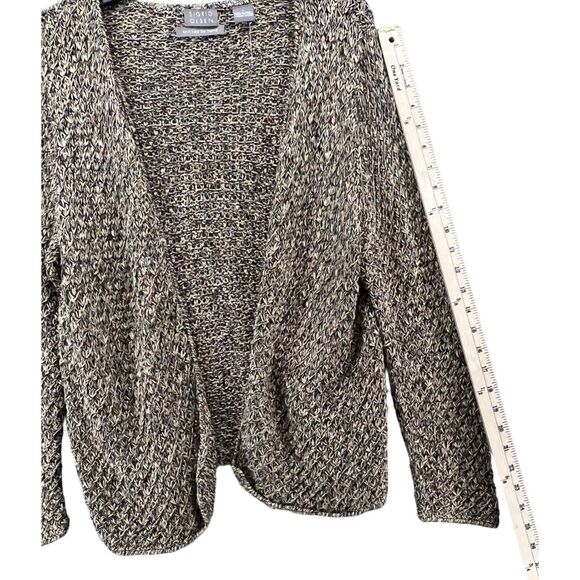 Sigrid Olsen Cardigan Sweater L Multicolor Silk Blend Open Front Hand Knitted - Picture 8 of 16